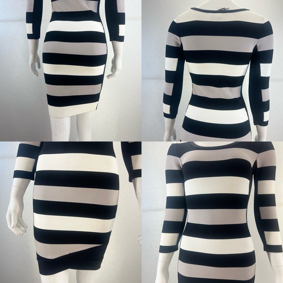 NWOT BCBG Max Azria Kendall Striped Bandage Dress SIZE SMALL - Picture 15 of 17